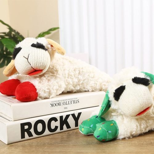 AdorablePlushLambSqueakerToyDogInteractiveToy 3