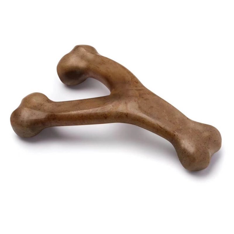 Bacon FlavoredDurableTeethingBonesDogChewToy 2