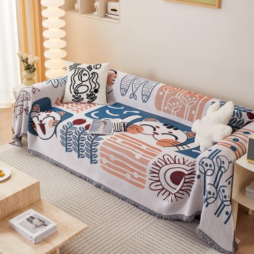 BohemianPatternFurnitureProtectionSofaDecorWear ResistantCouchCover 17