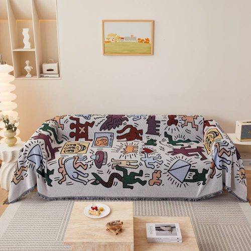 BohemianPatternFurnitureProtectionSofaDecorWear ResistantCouchCover 7