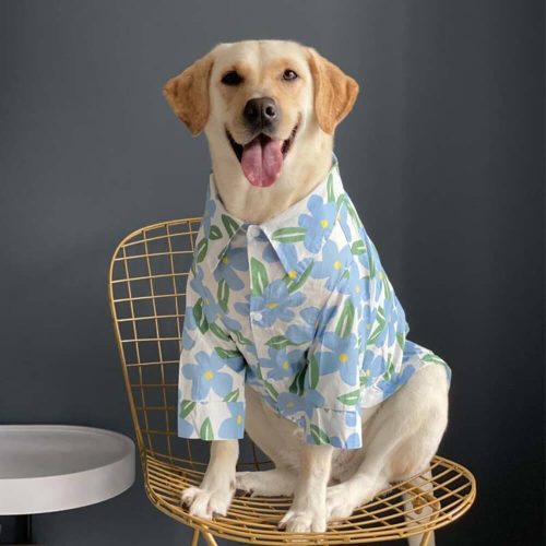 CharmingFloralShirtForPetsandOwnerMatchingClothes 10