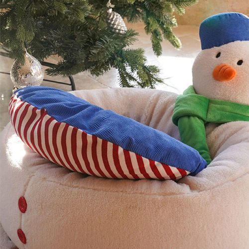 Christmas Snowman Shaped Cosy Cat Bed8