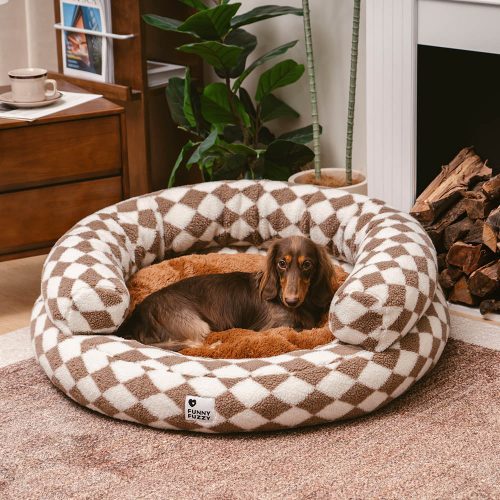 ClassicArgyleWashableBolsterDonutDogBed CozyHaven 2 6ff79304 1c2f 42fd 9ef4 91f5dea8c824