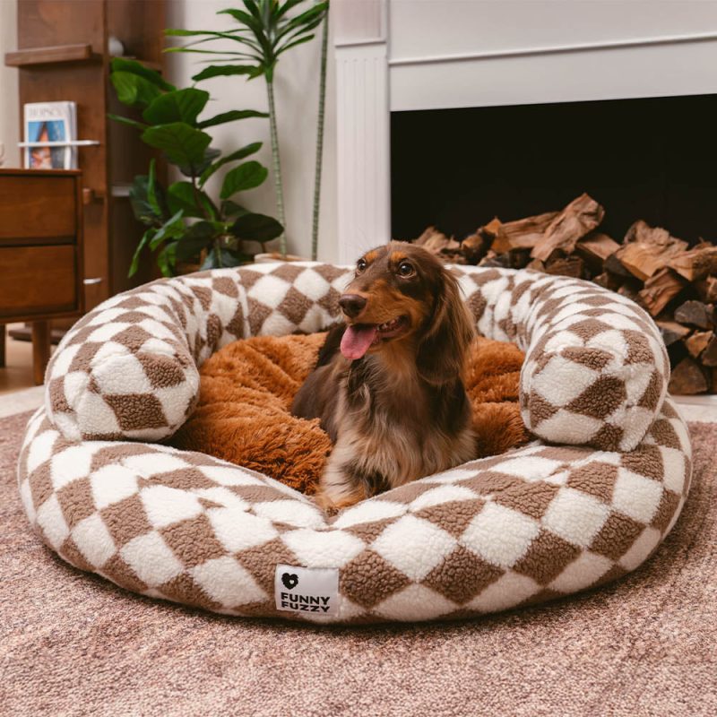 ClassicArgyleWashableBolsterDonutDogBed CozyHaven 3 7d21b42e 96a0 4227 af0d 67f3fc0b9547