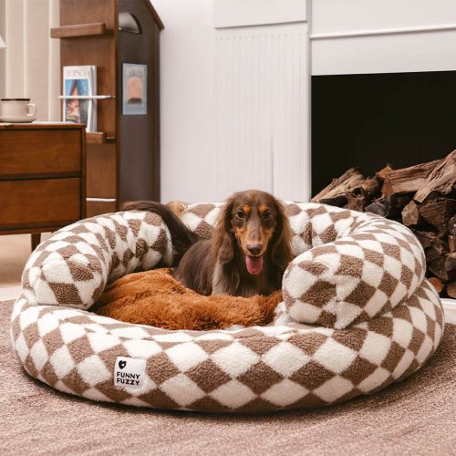 ClassicArgyleWashableBolsterDonutDogBed CozyHaven 4 bf4520bf 24e4 410a 86a8 fa4e4c336fa5