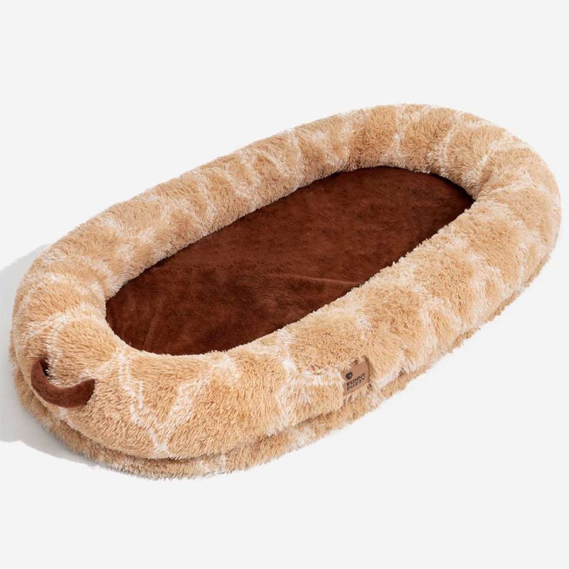 ClassicFluffySuperLargeDonutHumanDogBed CuddleCradle 5