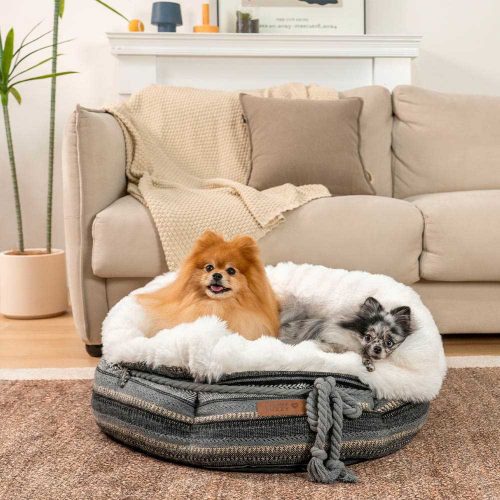 ClassicJacquardPlushDonutDogBed SnuggleDen 4 e00ce0a8 9148 4dbc b303 807dd1718821