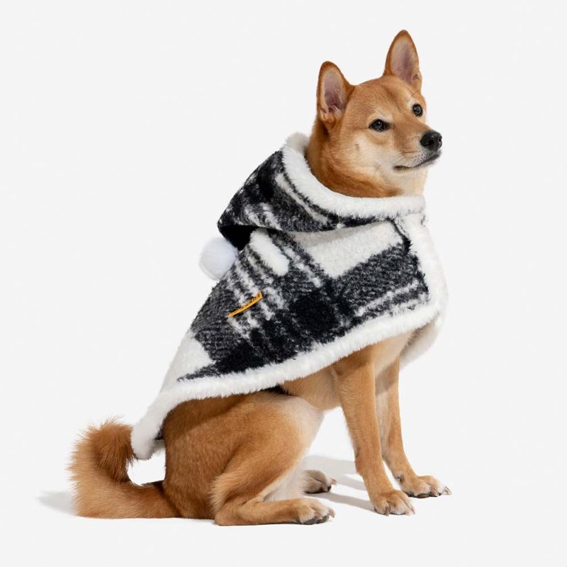 ClassicPlaidWarmthHuman DogPoncho FestiveCompanions 14