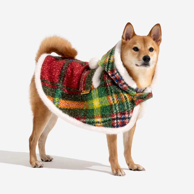 ClassicPlaidWarmthHuman DogPoncho FestiveCompanions 16