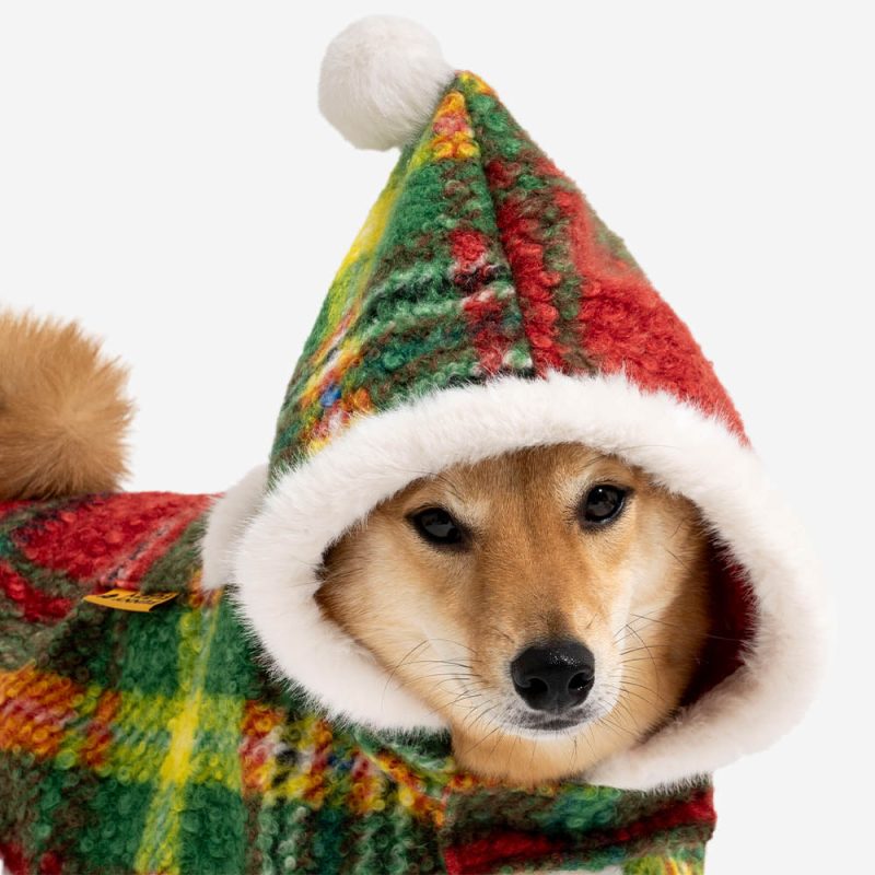 ClassicPlaidWarmthHuman DogPoncho FestiveCompanions 19