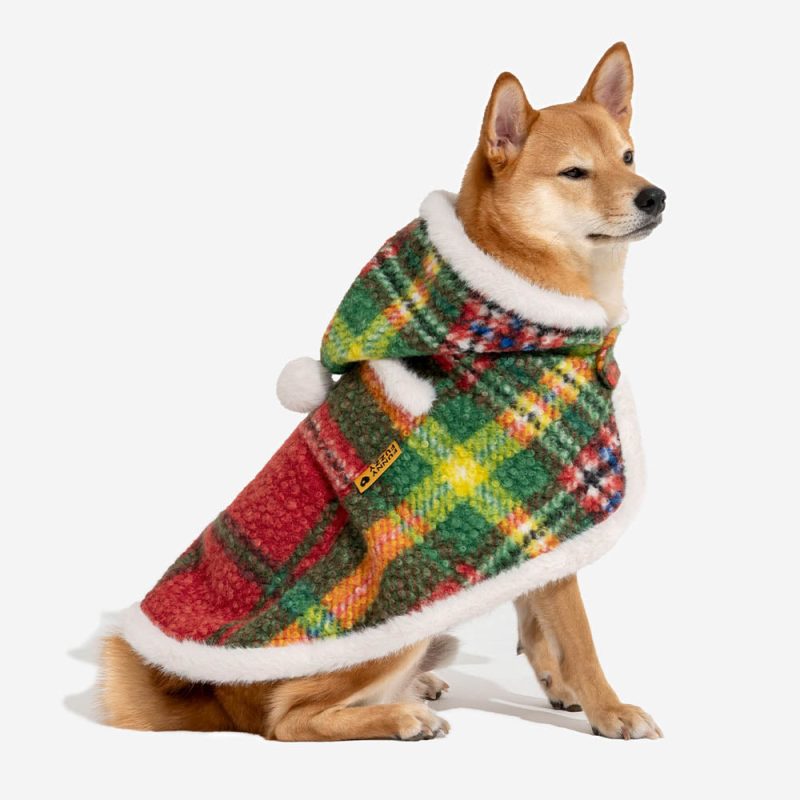 ClassicPlaidWarmthHuman DogPoncho FestiveCompanions 22