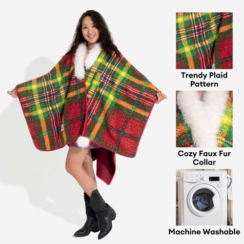 ClassicPlaidWarmthHuman DogPoncho FestiveCompanions 2 b62ae80c 0e1f 4ff3 9acd 0d25dcc58687