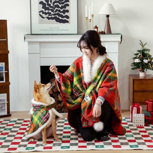 ClassicPlaidWarmthHuman DogPoncho FestiveCompanions 8 ca58c277 bfb4 4299 9dc1 869dfc198c62