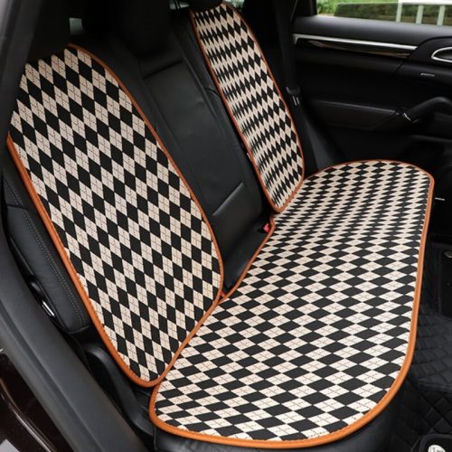 ClassicRhombusColorMatchingWear resistantHumanDogCarSeatCover 10