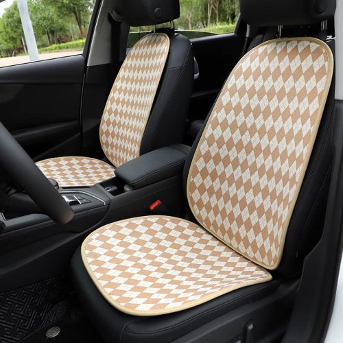 ClassicRhombusColorMatchingWear resistantHumanDogCarSeatCover 4