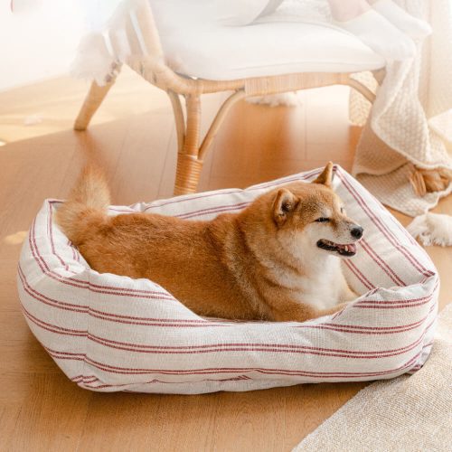 ClassicStripeAllSeasonsBreathableDogBed 4