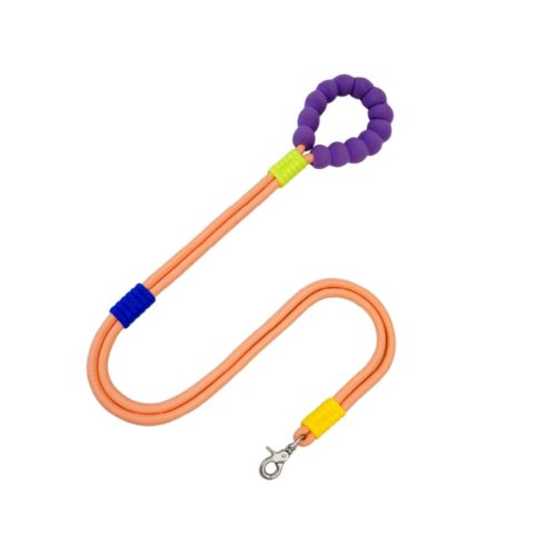 CottonCandyDual SectionBraidedDogwalkingLeash 4