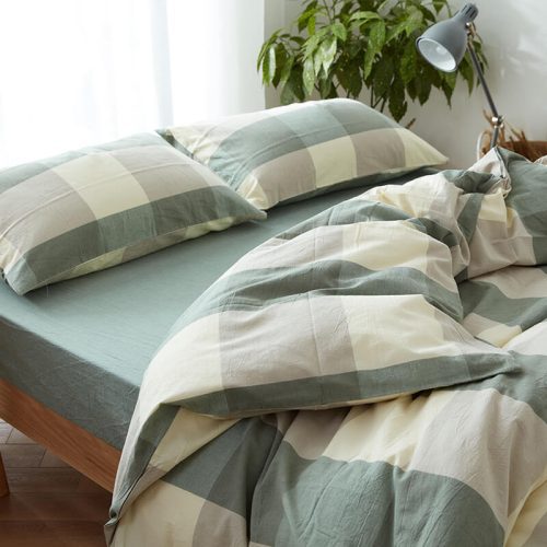 CozyClassicPlaidDreamsAll SeasonComfortSoftBedSheetSet 1