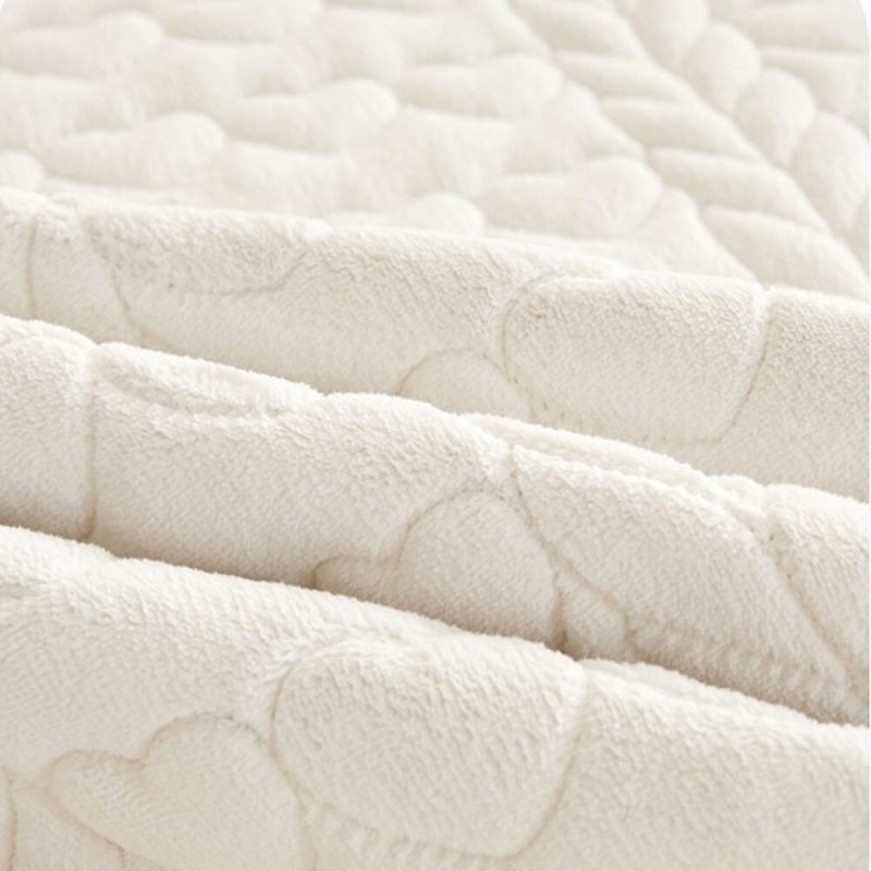 CreamyMilkVelvetQuiltedBedSheetSet 25