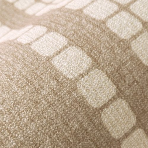 Creamy Striped Minimalist Modern Cashmere Rug 1