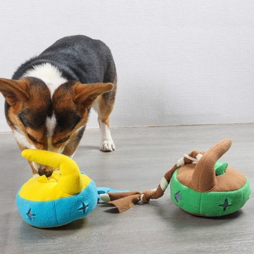 CurlingPuzzleDogInteractiveToyTreatDispenserToy 1