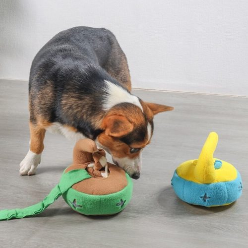 CurlingPuzzleDogInteractiveToyTreatDispenserToy 4