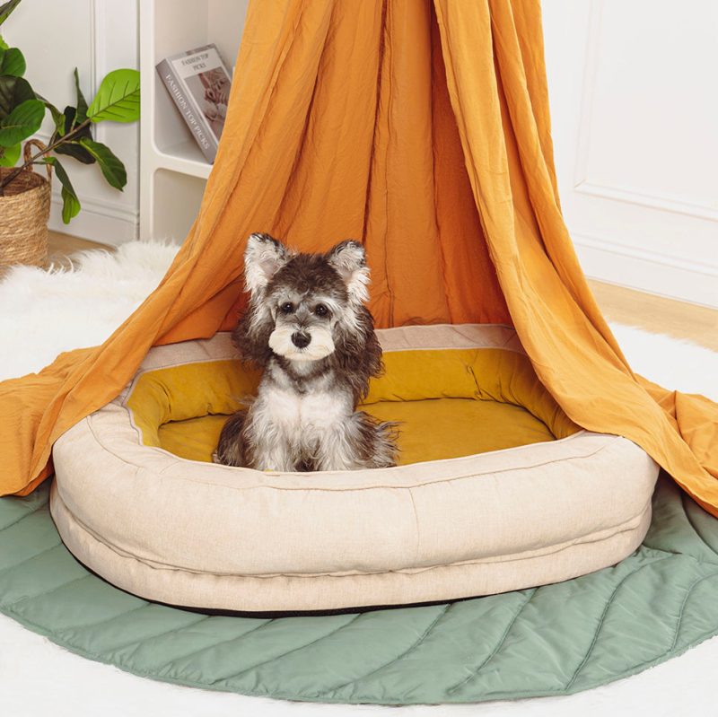 DogBed Donut GinkgoYellow M