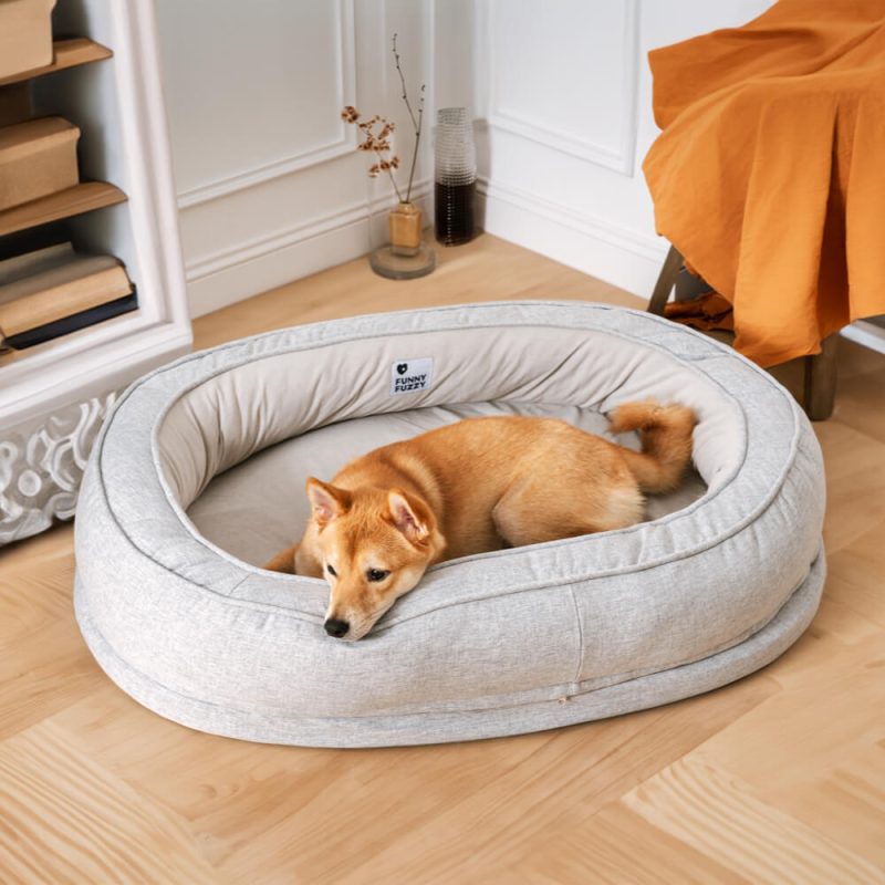 DogBed Donut Grey L