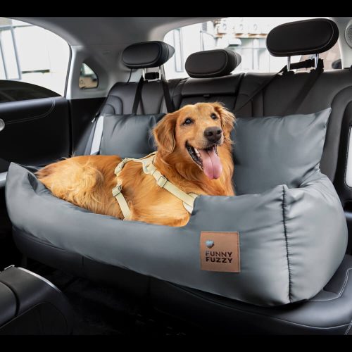 DogBedCarSeat SuperWaterproofCharcoalgrey