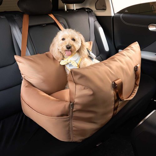 DogCarSeatBed FirstClass WaterproofBrown TwoSeat 689162fa 953f 4386 85ef e5da83439977