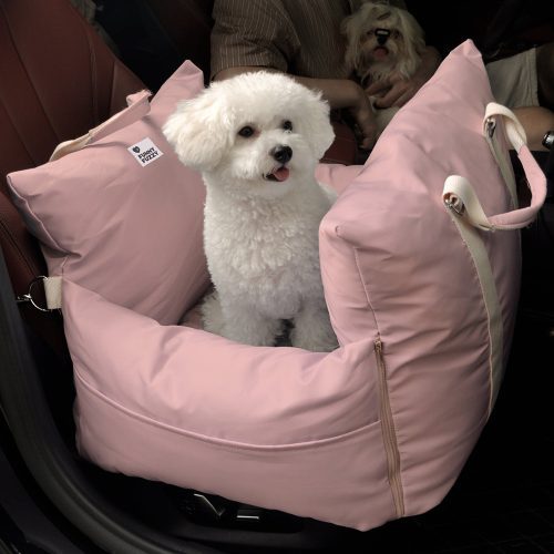 DogCarSeatBed FirstClass WaterproofPink SingleSeat