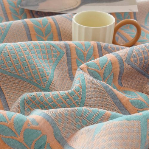 Eco FriendlyCottonStylishGeometricBedspreadSet 2