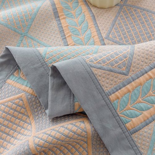 Eco FriendlyCottonStylishGeometricBedspreadSet 7