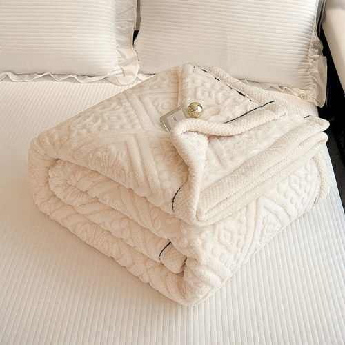 FUNNYFUZZYBaroqueStyleEmbossedMilkVelvetSoftFleeceBlanket 4