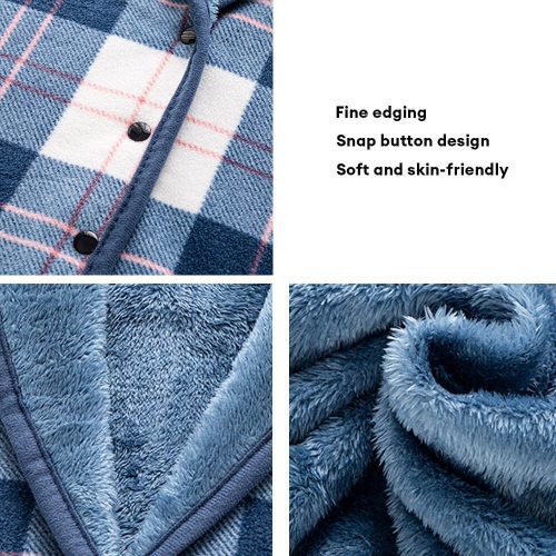 FUNNYFUZZYClassicPlaidSoftFlannelMulti PurposeNapThrowBlanket 7