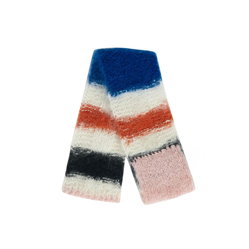 FUNNYFUZZYColorfulSoftMohairWarmKnittedDogScarf 15