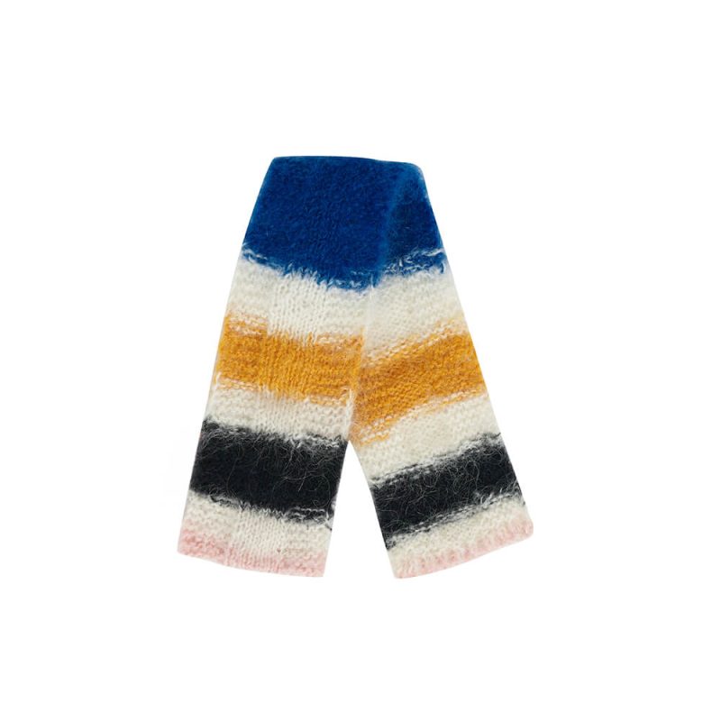 FUNNYFUZZYColorfulSoftMohairWarmKnittedDogScarf 4