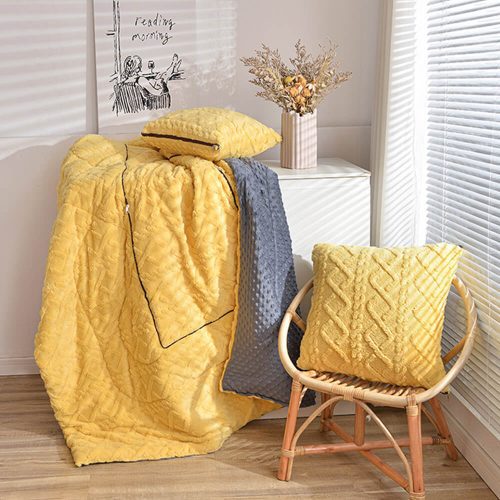 FUNNYFUZZYCozy Warmth Essential Double Sided Plush Throw Blanket 02