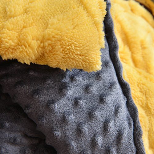 FUNNYFUZZYCozy Warmth Essential Double Sided Plush Throw Blanket 03