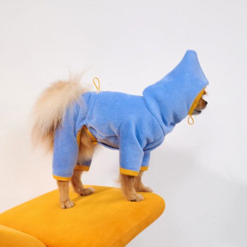 FUNNYFUZZYCozyCorduroyFour LeggedDogHoodieWarmDogJumpsuit 10