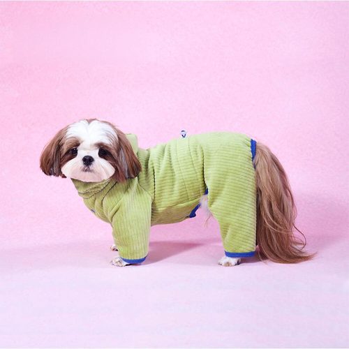 FUNNYFUZZYCozyCorduroyFour LeggedDogHoodieWarmDogJumpsuit 4