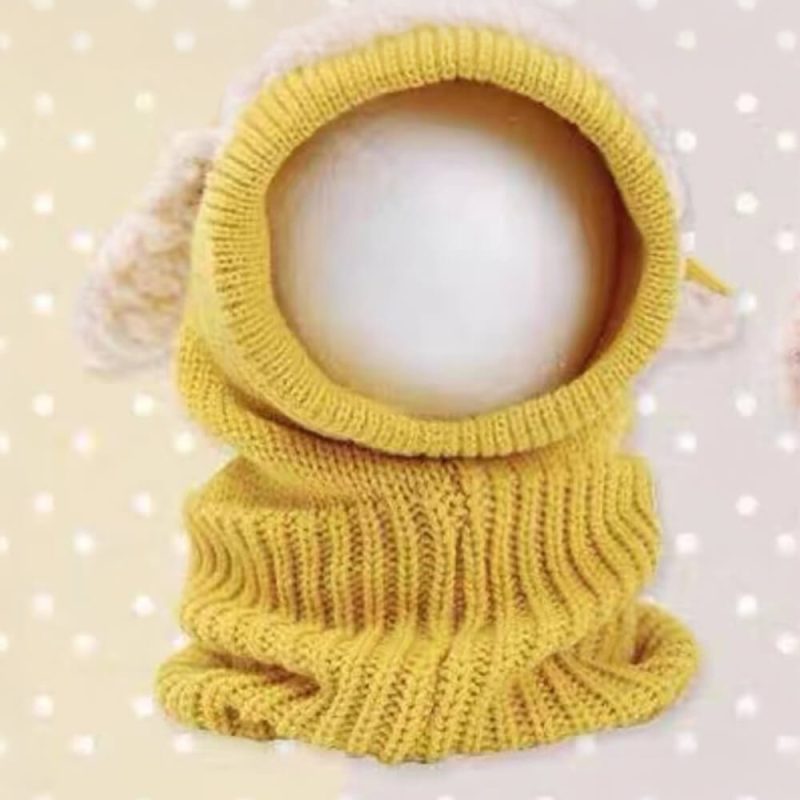 FUNNYFUZZYCozyNeckWarmthKnittedFauxLambEarFlapDogHat 6