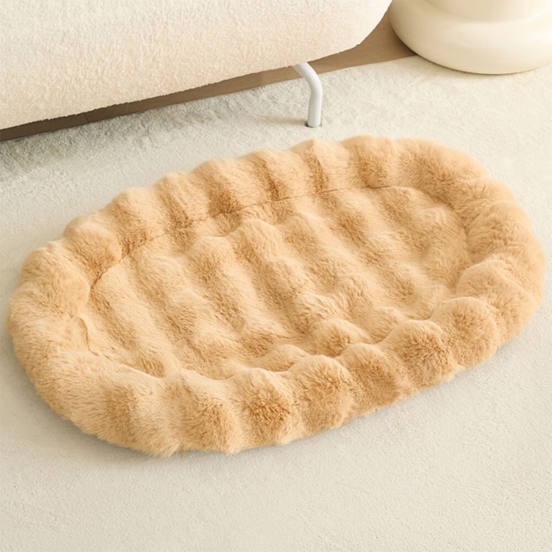 FUNNYFUZZYEllipticalFauxRabbitFurSpongeSupportMulti FunctionalDog CatMat 15