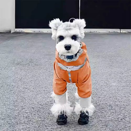 FUNNYFUZZYFour LeggedWaterproofReflectiveAdjustableFitOutdoorDogJumpsuit 2