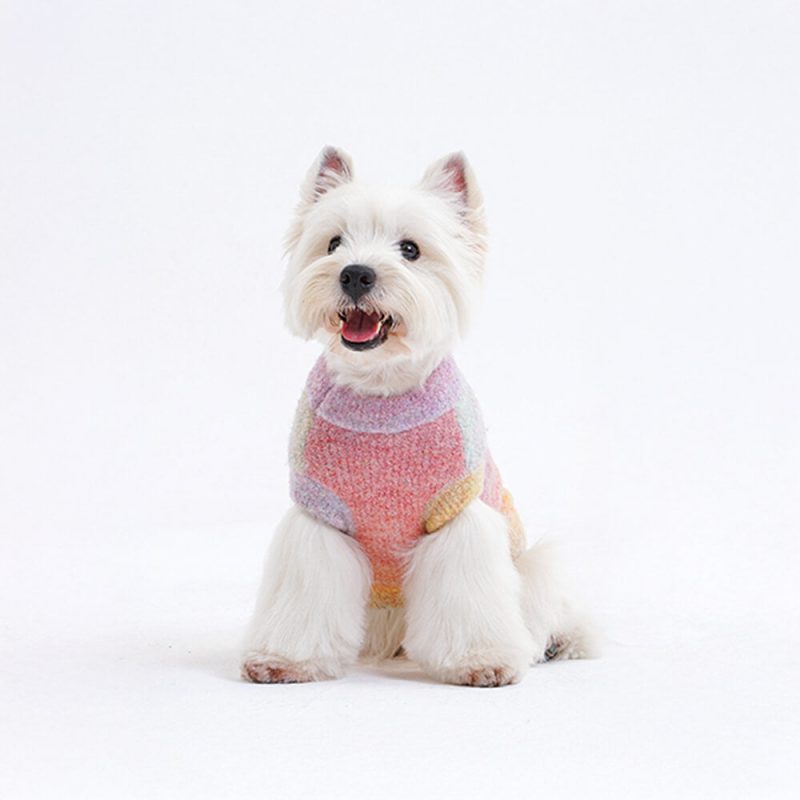 FUNNYFUZZYGradientFleeceDogSweater SoftandAnti StaticforWinterWarmth 6