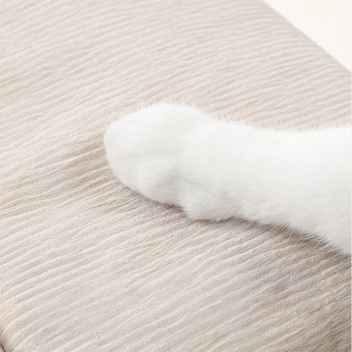 FUNNYFUZZYHandwovenDesignCozySquareConvertibleSpaceCatBed 11