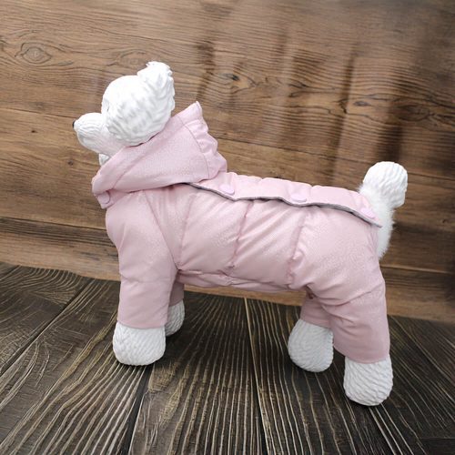 FUNNYFUZZYLuxuryCozySnap OnBackWarmDownWaterproofDogHoodedCoat 11