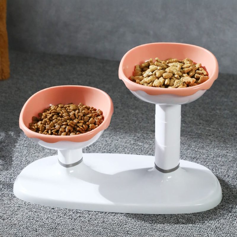 FUNNYFUZZYMultifunctionalAdjustableNeckProtectionDoublePetBowl 5