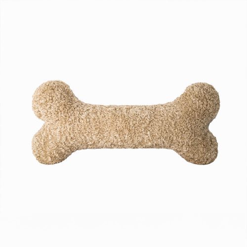 FUNNYFUZZYPlushBone ShapedSofaPillowSoftCozyDecorativeCushion 1