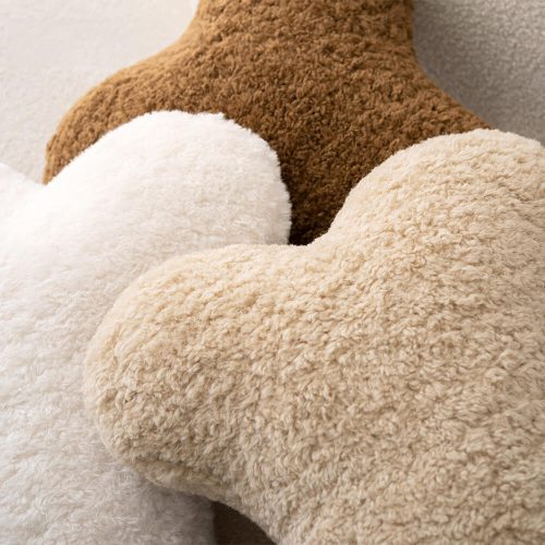 FUNNYFUZZYPlushBone ShapedSofaPillowSoftCozyDecorativeCushion 5